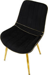 Sedia-Paris-Nera/Gold-Set-2-Pz-Cm-51X59X79