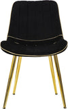 Sedia-Paris-Nera/Gold-Set-2-Pz-Cm-51X59X79