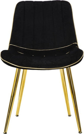 Sedia-Paris-Nera/Gold-Set-2-Pz-Cm-51X59X79