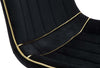Sedia-Paris-Nera/Gold-Set-2-Pz-Cm-51X59X79