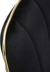 Sedia-Paris-Nera/Gold-Set-2-Pz-Cm-51X59X79