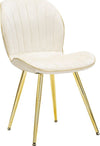 Sedia-Paris-Space-Crema-/Gold-Set-2-Pz-Cm-46X58X77