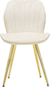 Sedia-Paris-Space-Crema-/Gold-Set-2-Pz-Cm-46X58X77
