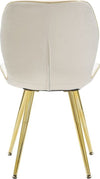 Sedia-Paris-Space-Crema-/Gold-Set-2-Pz-Cm-46X58X77