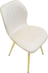 Sedia-Paris-Space-Crema-/Gold-Set-2-Pz-Cm-46X58X77
