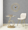 Sedia-Paris-Space-Crema-/Gold-Set-2-Pz-Cm-46X58X77