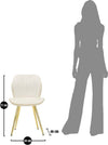 Sedia-Paris-Space-Crema-/Gold-Set-2-Pz-Cm-46X58X77