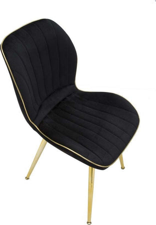 Sedia-Paris-Space-Nera-/Gold-Set-2-Pz-Cm-46X58X77