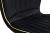 Sedia-Paris-Space-Nera-/Gold-Set-2-Pz-Cm-46X58X77