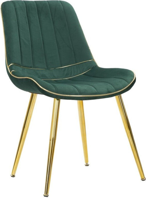 Sedia-Paris-Verde/Gold-Set-2-Pz-Cm-51X59X79