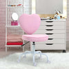 Sedia-per-Scrivania-a-Forma-di-Cuore-con-5-Rotelle-e-Altezza-Regolabile-in-Tessuto-Rosa,-40x50x79-89cm-JH5833-942JH5