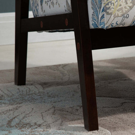 Sedia-per-Soggiorno-Poltroncina-Imbottita-con-Braccioli-in-Legno-e-Tessuto-Traspirante-per-Casa-e-Ufficio,-a-Fiori,-68.5x78.5x75cm-poltrona-soggiorno-salotto-camera-studio-F835-288A
