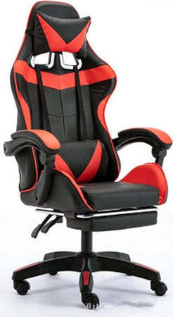Sedia Poltrona Gaming Ufficio Casa In Ecopelle Cuscino Lombare Poggiatesta Piedi Rossa Casa, arredamento e bricolage > Arredamento > Sedie Trade Shop italia - Napoli, Commerciovirtuoso.it