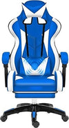 Sedia Poltrona Ufficio Casa In Ecopelle Cuscino Lombare Poggiatesta Piedi Blu Bianco Casa, arredamento e bricolage > Arredamento > Sedie Trade Shop italia - Napoli, Commerciovirtuoso.it