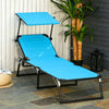 Sedia-Sdraio-da-Esterno-Pieghevole-con-Tettuccio-e-Rivestimento-Imbottito-in-Gommapiuma,-Lettino-Prendisole-da-Giardino-con-Schienale-Regolabile-66x164x81cm-Blu-84B-591BU