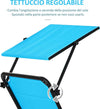 Sedia-Sdraio-da-Esterno-Pieghevole-con-Tettuccio-e-Rivestimento-Imbottito-in-Gommapiuma,-Lettino-Prendisole-da-Giardino-con-Schienale-Regolabile-66x164x81cm-Blu-84B-591BU