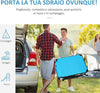 Sedia-Sdraio-da-Esterno-Pieghevole-con-Tettuccio-e-Rivestimento-Imbottito-in-Gommapiuma,-Lettino-Prendisole-da-Giardino-con-Schienale-Regolabile-66x164x81cm-Blu-84B-591BU