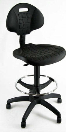 Sedia Tecnigrafo Esos E2 - braccioli opzionali - con poggiapiedi e ruote - nero - Unisit Casa e cucina/Arredamento/Studio/Sedie e Sgabelli/Sedie da scrivania Eurocartuccia - Pavullo, Commerciovirtuoso.it