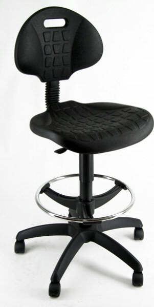 Sedia Tecnigrafo Esos E2 - braccioli opzionali - con poggiapiedi e ruote - nero - Unisit Casa e cucina/Arredamento/Studio/Sedie e Sgabelli/Sedie da scrivania Eurocartuccia - Pavullo, Commerciovirtuoso.it