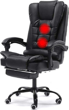 Sedia Ufficio Girevole Da Gioco Poggiapiedi Scrivania Reclinabile In Pelle Nera Casa e cucina/Arredamento/Studio/Sedie e Sgabelli/Sedie da scrivania Trade Shop italia - Napoli, Commerciovirtuoso.it