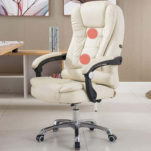 Sedia Ufficio Girevole Gioco Poggiapiedi Scrivania Reclinabile In Pelle Bianca Casa e cucina/Arredamento/Studio/Sedie e Sgabelli/Sedie da scrivania Trade Shop italia - Napoli, Commerciovirtuoso.it