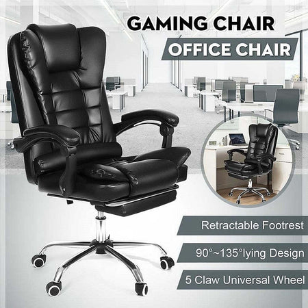 Sedia Ufficio Girevole Gioco Poggiapiedi Scrivania Reclinabile In Pelle Marrone Casa e cucina/Arredamento/Studio/Sedie e Sgabelli/Sedie da scrivania Trade Shop italia - Napoli, Commerciovirtuoso.it