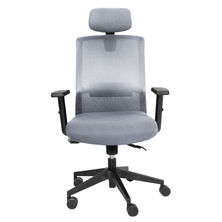 Sedia da ufficio ergonomica "Tallin" in tessuto traspirante con ruote