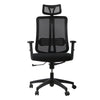 Sedia da ufficio ergonomica Copenaghen in tessuto traspirante con ruote
