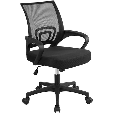 Sedia da ufficio ergonomica in tessuto traspirante con ruote "Bruxelles" per call center