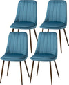 Sedie-da-Cucina-Imbottite,-Set-4-Pezzi-in-Poliestere-e-Acciaio,-47x55x86-cm,-Blu-DR6835-922V00DBDR6