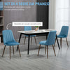 Sedie-da-Cucina-Imbottite,-Set-4-Pezzi-in-Poliestere-e-Acciaio,-47x55x86-cm,-Blu-DR6835-922V00DBDR6