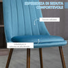Sedie-da-Cucina-Imbottite,-Set-4-Pezzi-in-Poliestere-e-Acciaio,-47x55x86-cm,-Blu-DR6835-922V00DBDR6