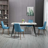 Sedie-da-Cucina-Imbottite,-Set-4-Pezzi-in-Poliestere-e-Acciaio,-47x55x86-cm,-Blu-DR6835-922V00DBDR6