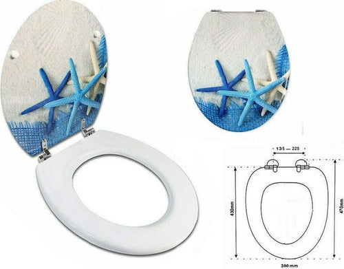 Sedile Copriwater Universale Per Bagno Copri Wc Water In Legno Stelle Marine Copriwater Trade Shop italia - Napoli, Commerciovirtuoso.it