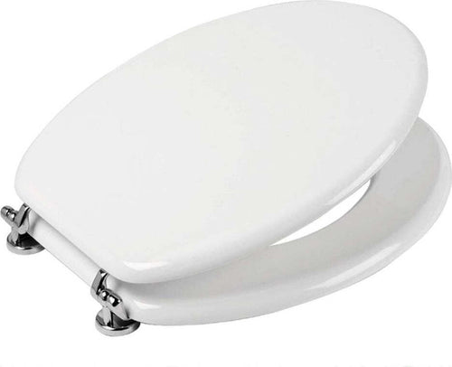 Sedile Wc Copri Water Tavoletta Vaso Universale Bianco MDF Legno Pesante Cerniere Metallo Bagno Fai da te/Attrezzature per cucine e bagni/Attrezzature per bagni/Sedili WC Ogomondo - Martina Franca, Commerciovirtuoso.it