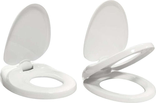 Sedile Wc Copri Water Tavoletta Vaso Universale Bianco Polipropilene PP Baby Family Sistema Soft Closing Bagno Casa e cucina/Bagno/Accessori per il bagno/Accessori per il WC/Sedili WC Ogomondo - Martina Franca, Commerciovirtuoso.it
