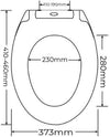 Sedile wc uiversale soft close sganciabile
