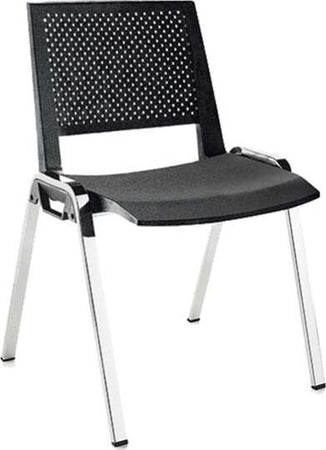 Seduta attesa Kentra - senza braccioli - nero - Unisit Casa e cucina/Arredamento/Studio/Sedie per sala d'attesa Eurocartuccia - Pavullo, Commerciovirtuoso.it