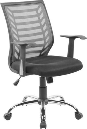 Seduta operativa Miami - con braccioli - schienale in rete grigia-seduta nero - Serena Group Casa e cucina/Arredamento/Studio/Sedie e Sgabelli/Sedie da scrivania Eurocartuccia - Pavullo, Commerciovirtuoso.it