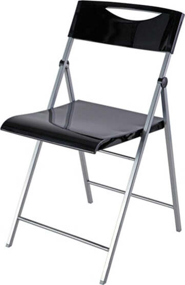 Seduta Smile - pieghevole - acciaio e plastica - nero - Alba Casa e cucina/Arredamento/Studio/Sedie per sala d'attesa Eurocartuccia - Pavullo, Commerciovirtuoso.it
