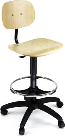 Seduta tecnigrafo - multistrato - con ruote - faggio - Unisit Casa e cucina/Arredamento/Studio/Sedie e Sgabelli/Sedie da scrivania Eurocartuccia - Pavullo, Commerciovirtuoso.it