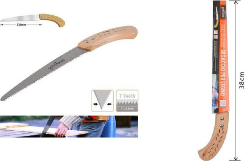 Sega Segaccio Seghetto 230mm Per Legno Potatura Giardino Giardinaggio 38cm 90111 Fai da te/Utensili elettrici e a mano/Utensili a mano/Seghe e accessori/Seghe a mano Trade Shop italia - Napoli, Commerciovirtuoso.it