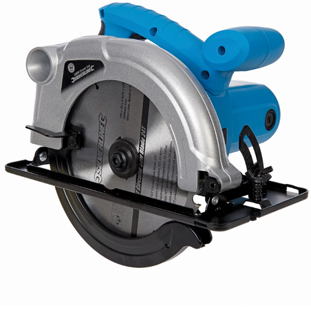Sega Circolare elettrica regolazione lama taglio legno Silverline 185mm 1200W Silverline