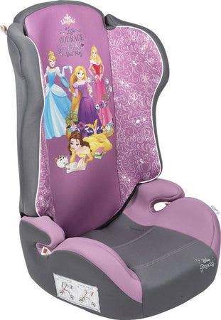 Seggiolino auto Principesse Gruppo 2-3 (da 15 a 36 kg) Cenerentola Belle Aurora Rapunzel Disney