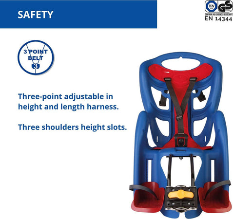 Seggiolino bici Bellelli posteriore Pepe blu S00001 Sport e tempo libero/Attività ricreative all'aperto/Ciclismo/Accessori/Seggiolini per bambini Scontolo.net - Potenza, Commerciovirtuoso.it
