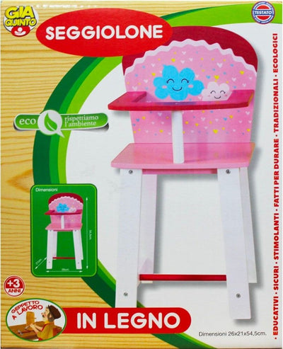 Seggiolone Per La Pappa In Legno Per Bambole Gioco Simbolico Educativo Sicuro 3+ Giochi e giocattoli/Bambole e accessori/Bambole Fashion e accessori/Accessori Trade Shop italia - Napoli, Commerciovirtuoso.it
