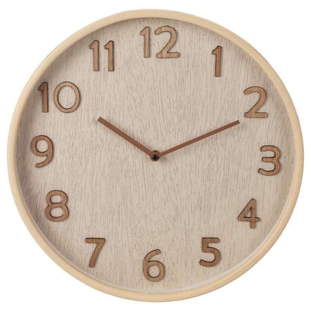 Orologio da parete in legno per cameretta e cucina Ø 38 cm