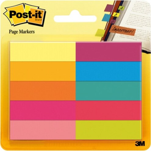 Segnapagina Post it - 670-10AB-EU - in carta - 12 7 x 44 mm - 10 colori assortiti - Post it - conf. 500 pezzi Cancelleria e prodotti per ufficio/Archivio ufficio e accessori per scrivania/Etichette divisori per schedario e timbri/Segnapagina adesivi Eurocartuccia - Pavullo, Commerciovirtuoso.it