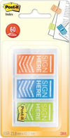 Segnapagina Post it Index Medium SIGN HERE - 682-SH-OBLEU - 23 8 x 43 2 mm - Post it - conf. 60 pezzi Cancelleria e prodotti per ufficio/Archivio ufficio e accessori per scrivania/Etichette divisori per schedario e timbri/Segnapagina adesivi Eurocartuccia - Pavullo, Commerciovirtuoso.it