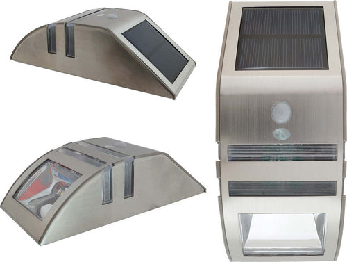 SEGNAPASSI LAMPADA LUCE LED CON PANNELLO SOLARE RICARICABIL SENSORE CREPUSCOLARE  Trade Shop italia - Napoli, Commerciovirtuoso.it